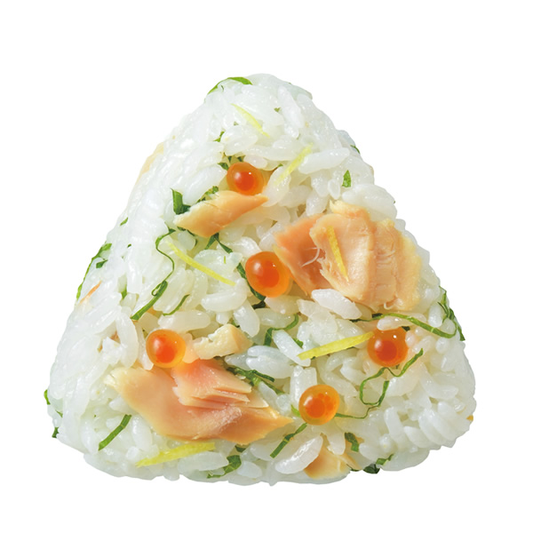 ほぐし鮭・大葉いくらとレモンピール